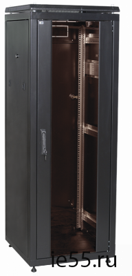 ITK Шкаф сетевой 19" LINEA N 47U 600х800 мм стеклянная передняя дверь черный