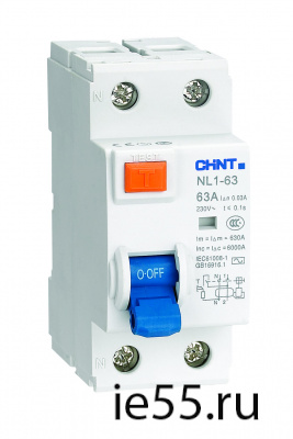 Устройство защитного отключения(УЗО) NL1-100 S 2P 100A 300mA 10kA тип AC (R) (CHINT)