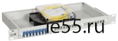ITK 1U кросс укомплектованный: SC (Simplex) 6шт;  (OS2)