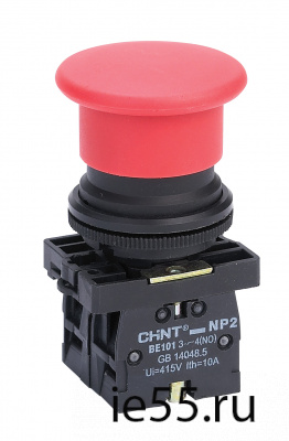 Переключатель NP2-EJ41, 2 положения с возвратом, 1НО IP40 (CHINT)